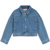 HUGO Kids-Jeansjacke mit Nieten-Streifen Grösse 138
