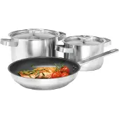 Electrolux E3SS Satz Töpfe Rostfreier Stahl 5 Elemente Silber