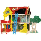 Peppi Pitkätossu Villa Villekulla House 18103 Holzpuppenhaus Kinder One Size
