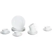 Villeroy & Boch Geschirr-Set "Kaffee-Set Royal 18er Set weiß", weiß, 18, Porzellan, Geschirr-Sets, Geschirr-Set, Spülmaschinengeeignet, Mikrowellenfest
