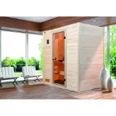 Weka Massivholzsauna 38 mm VALIDA 2 GT x B x T x H x 189 x 189 x 204