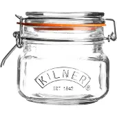 Kilner Glas 0,5 l. Quadratische Clip -Top -Glas