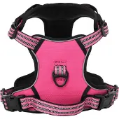 vidaXL Hundegeschirr mit Leine & Halsband Verstellbar Rosa L