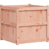 vidaXL Pflanzkübel 70x70x70 cm Massivholz Douglasie,Material