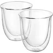 De'Longhi Cappuccino 2er Doppelwandiges Thermoglas