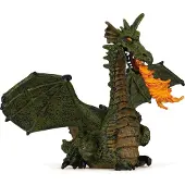 Papo Grüner feuerspeiender Drache m. Flügel - L: 15, 4 cm - - One Size - Spielzeugfiguren