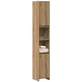 vidaXL Badschrank Artisan-Eiche 30x30x183,5 cm Holzwerkstoff