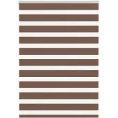 vidaXL Doppelrollo Braun 105x100 cm Stoffbreite 100,9 cm Polyester