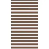 vidaXL Doppelrollo Braun 130x230 cm Stoffbreite 125,9 cm Polyester