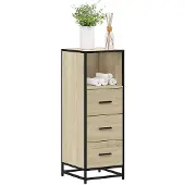 vidaXL Badschrank Sonoma-Eiche 35x37,5x100 cm Holzwerkstoff