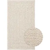 vidaXL Teppich ZIZUR Creme 60x110 cm Jute-Optik Indoor und Outdoor
