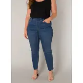 Base Level Curvy Jeggings in großen Größen, mit Gummizug und Stretch