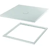 Bette BetteFloor Duschwanne mit Minimum-Wannenträger und BetteGlasur Plus, 1200x1200mm, 8721-403PLUS,T1