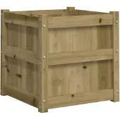 vidaXL Pflanzkübel 50x50x50 cm Kiefernholz