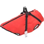vidaXL Hundemantel mit Geschirr Wasserdicht Reflektierend Rot L44