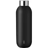 Stelton Keep Cool Vacuum Drinking Bottle, 0,6 l - black