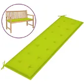 vidaXL Gartenbank-Auflage Hellgrün 180x50x3 cm Oxford-Gewebe