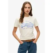 Superdry Vl Rhinestone Slim Kurzarm-t-shirt