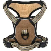 vidaXL Hundegeschirr mit Leine & Halsband Verstellbar Braun L