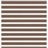 vidaXL Doppelrollo Braun 145x100 cm Stoffbreite 140,9 cm Polyester