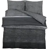 vidaXL Bettwäsche-Set Dunkelgrau 225x220 cm Baumwolle