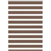 vidaXL Doppelrollo Braun 105x150 cm Stoffbreite 100,9 cm Polyester