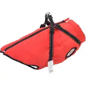 vidaXL Hundemantel mit Geschirr Wasserdicht Reflektierend Rot L48