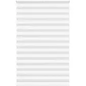 vidaXL Doppelrollo Weiß 145x200 cm Stoffbreite 140,9 cm Polyester