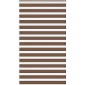 vidaXL Doppelrollo Braun 135x230 cm Stoffbreite 130,9 cm Polyester