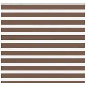 vidaXL Doppelrollo Braun 165x100 cm Stoffbreite 160,9 cm Polyester