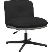 vidaXL Bürostuhl Drehbar Schwarz Stoff