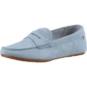 Tommy Hilfiger Damen Hausschuhe Soft Driver Loafer - Blauw - Größe 37