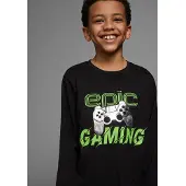 Kidsworld Langarmshirt "Folienprint: EPIC GAMING" langärmelige, mit Statement-Print, mit Folienprint