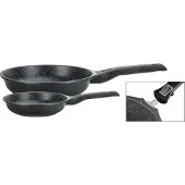 GSW Pfannen-Set "Easy Click", schwarz, Ø:28cm, Pfannen, Pfannen-Set, Induktion