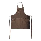 Dutchdeluxes Schürze 5 Pocket Apron Goldish Black-66 x 67 cm