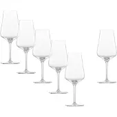 Zwiesel Glas Schott 6 Stück Beaujolais Rotweinglas Fine tritan· kristall, Hergestellt in EU· spülmaschinenfest· tritan protect· Rotweinglas, Roséweinglas, 113759
