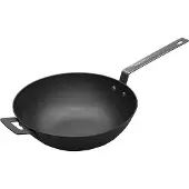 Ronneby Bruk Ultra Light Professional Wok-Pfanne, Ø 32 cm, mit Schmiedeeisengriffen