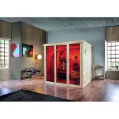 Weka Design-Sauna KEMI PANORAMA 3 inkl. 7,5 kW BioS-Ofenset x B x T x H x 211 x 210 x 200