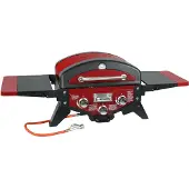 El Fuego Gasgrill "Medison" rot, 2 Brenner, Tischgrill, BBQ, Grillen