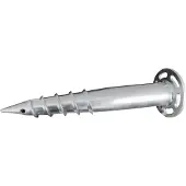 Vitavia , Fundamentverankerung "Erdanker", aluminium blank, 50 cm, 2 Stück