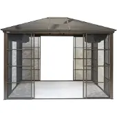 Sojag Castel 1012 Metall Pavillon mit Seitenteilen 3x4 m