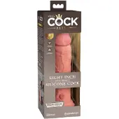 King Cock Elite 8 - realitätsnaher Dildo mit Saugnapf (20cm) - naturfarben
