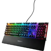 SteelSeries Apex 7, Kabelgebunden, USB, Mechanischer Switch, QWERTZ, RGB-LED, Schwarz