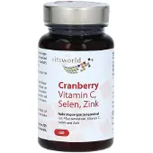Vitaworld Cranberry Vitamin C, Selen, Zink Kapseln, 60 St. Kapseln