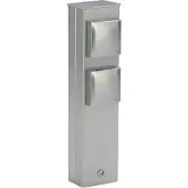 ALBERT LEUCHTEN 692200 Steckdosensäule 2-fach, Edelstahl
