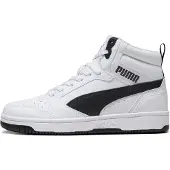 Puma Kinder Sportschuhe/ Basketballschuhe/ High Sneaker REBOUND V6 JR Weiß Kunstleder Größe: 51/2