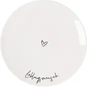 Villeroy & Boch Frühstücksteller "Frühstücksteller Lieblingsmensch Statement ø 21,2 cm weiß", weiß, Speiseteller, Frühstücksteller