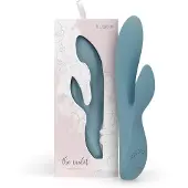 Bloom Violet Rabbit - G-Punkt Vibrator mit Klitoralarm (türkis)