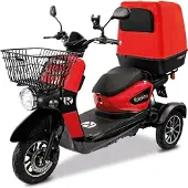 Rolektro Elektromobil "E-Carrier 25 V.3 Lithium mit XXL-Koffer" 1.000 W 25 km/h mit Topcase