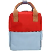 Sticky Lemon backpack small | wonders | colourblocking | red hat + zissou blue - Rot